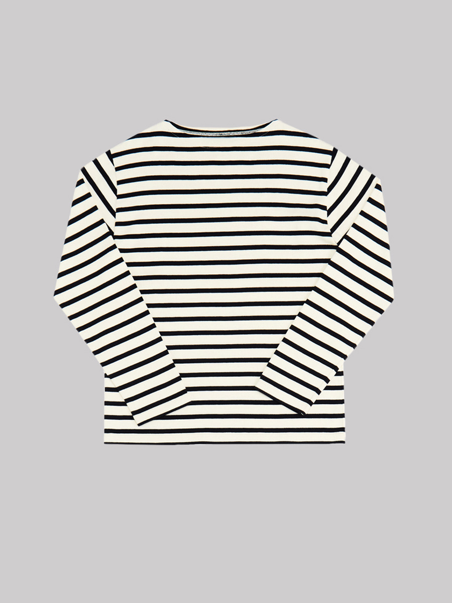 ブルトンシャツFT ロングスリーブ【Basic Fit】 詳細画像 BI7.オフホワイト/リッチネイビー 1